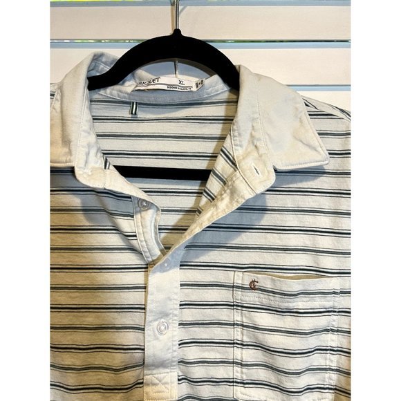 Criquet Mens Striped Polo Shirt - Size XL - Picture 2 of 3